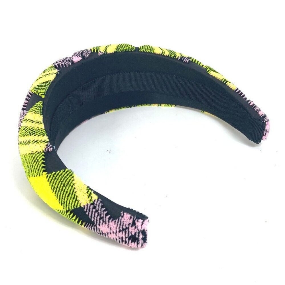 UNUSED PRADA pile triangle logo plate hair accessories hair band headband - Picture 8 of 8